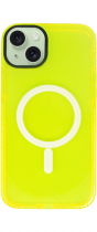 Vivid Magsafe Silicone Case Apple iPhone 15 Plus Yellow