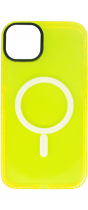 Vivid Magsafe Silicone Case Apple iPhone 15 Plus Yellow