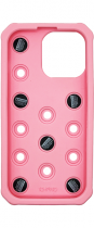 Vivid Silicone Pins Case Apple iPhone 13 Pro Pink