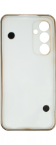 Vivid Silicone Case Pearl Chain Holder Samsung Galaxy A55 5G White/Gold