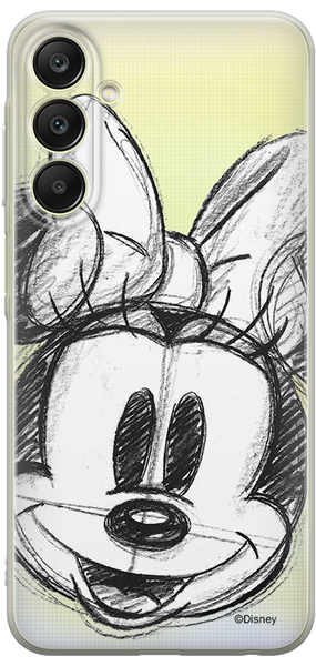 Disney Case Samsung Galaxy A25 5G Minnie Partial Print Sketch Transparent