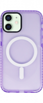 Vivid Magsafe Silicone Case Apple iPhone 12/12 Pro Purple