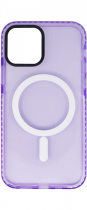 Vivid Magsafe Silicone Case Apple iPhone 12/12 Pro Purple