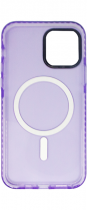 Vivid Magsafe Silicone Case Apple iPhone 12/12 Pro Purple