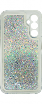 Vivid Liquid Glitter Case Samsung Galaxy A25 5G Silver