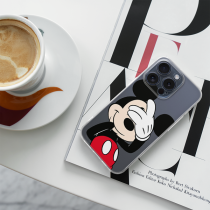 Disney Case Apple iPhone 15 Pro Mickey Partial Print Hiding Transparent