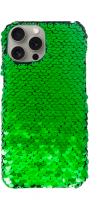 Vivid Sequin Case Apple iPhone 15 Pro Green