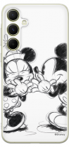 Disney Case Samsung Galaxy A55 5G Mickey and Minnie Full Print Secret White