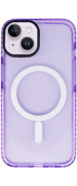 Vivid Magsafe Silicone Case Apple iPhone 14 Purple