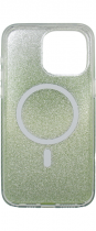 Vivid Magsafe Glitter Shine Case Apple iPhone 15 Pro Max Green