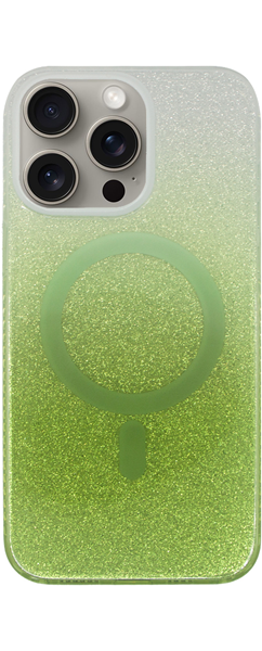 Vivid Magsafe Glitter Shine Case Apple iPhone 15 Pro Max Green