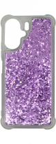 Vivid Liquid Glitter Case Redmi 13C Purple