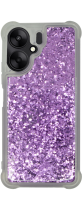 Vivid Liquid Glitter Case Redmi 13C Purple