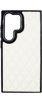 Vivid Diamond Shape PU Leather Case Samsung Galaxy S24 Ultra White