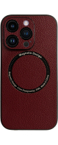 Vivid Magsafe Leather Case Apple iPhone 15 Pro Max Purple