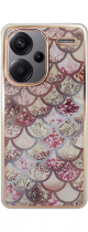 Vivid Mermaid Scale Silicone Case Redmi Note 13 Pro+ 5G Rose Gold