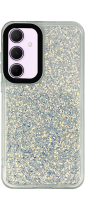 Vivid Glitter Shine Case Samsung Galaxy A35 5G Silver