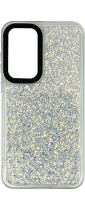 Vivid Glitter Shine Case Samsung Galaxy A35 5G Silver