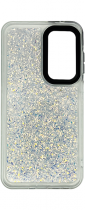 Vivid Glitter Shine Case Samsung Galaxy A35 5G Silver