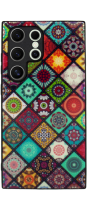 Vivid Ethnic Style Case Samsung Galaxy S24 Ultra Red