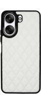 Vivid Diamond Shape PU Leather Case Redmi 13C White