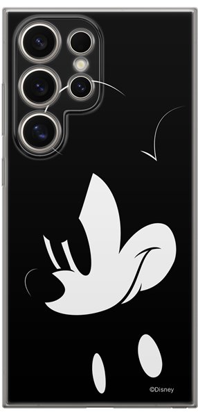 Disney Case Samsung Galaxy S24 Ultra Mickey Full Print Angry B/W Black