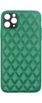 Vivid Diamond Shape PU Leather Case Apple iPhone 11 Pro Max Green