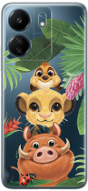 Disney Case Redmi 13C Lion King Partial Print Friends Transparent