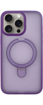 Vivid Magsafe Ring Stand PC Case Apple iPhone 15 Pro Max Purple