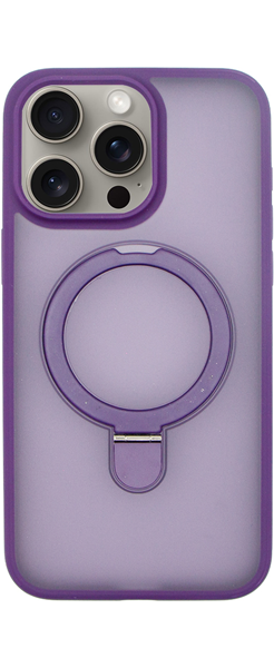 Vivid Magsafe Ring Stand PC Case Apple iPhone 15 Pro Max Purple