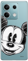 Disney Case Redmi Note 13 5G Mickey Partial Print Sketch Transparent