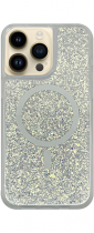 Vivid Magsafe Glitter Shine Case Apple iPhone 15 Pro Max Silver