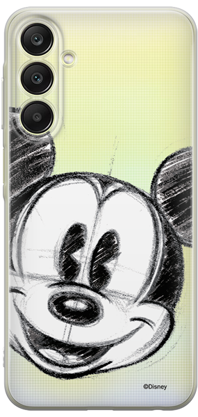 Disney Case Samsung Galaxy A25 5G Mickey Partial Print Sketch Transparent