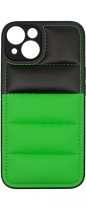 Vivid Puffer Back Cover Apple iPhone 14 Green/Black