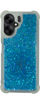 Vivid Liquid Glitter Case Redmi 13C Blue