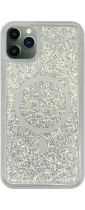 Vivid Magsafe Glitter Shine Case Apple iPhone 11 Pro Max Silver