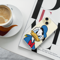 Disney Case Apple iPhone 15 Donald Partial Print Angry Transparent