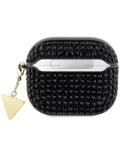 Guess Triangle Charm Silicone Case Apple Airpods 3 Black
