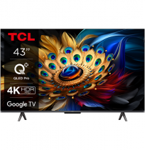 TCL 43C655 4K QLED TV with Google TV and Game Master 3.0 (2024)