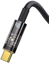Baseus Explorer Series Auto Power-Off Fast Charging Data Cable USB to Type-C 100W 1m Black