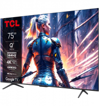 TCL 75T8B 4K QLED TV with Google TV and Game Master 3.0 (2024)