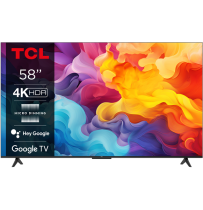TCL 58P655 4K HDR TV with Google TV and Game Master 2.0 (2024)