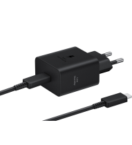 Samsung New Fast GaN Travel Charger 45W + Cable Type C To Type C Black