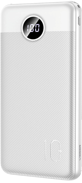 Charmast Powerbank 10000mAh PD 20W LED Screen Display White