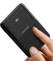 Charmast Powerbank Mini 10000mAh Lightning/Type-C/Micro USB PD 20W Black