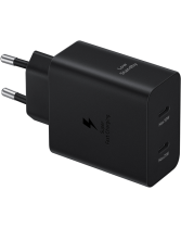 Samsung Fast GaN Travel Charger 50W Duo + Cable Type C To Type C Black