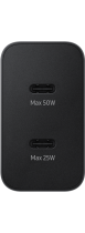 Samsung Fast GaN Travel Charger 50W Duo + Cable Type C To Type C Black