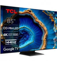 TCL 85C805 4K Mini-LED 144hz TV with QLED, Google TV and Game Master Pro 2.0 (2023)