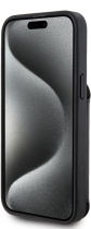 Karl Lagerfeld Karl+Choupette Saffiano Cardslots & Stand Case Apple iPhone 15 Pro Max Black