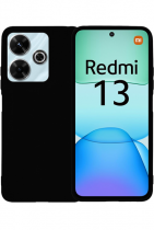 Vivid Set Matte Case Black + Full Face Tempered Glass Redmi 13 4G Black